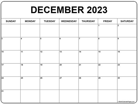 December 2023 calendar | free printable calendars