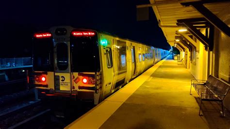 LIRR: WB 6-Car M9 Hempstead Branch Train at Queens Village - YouTube