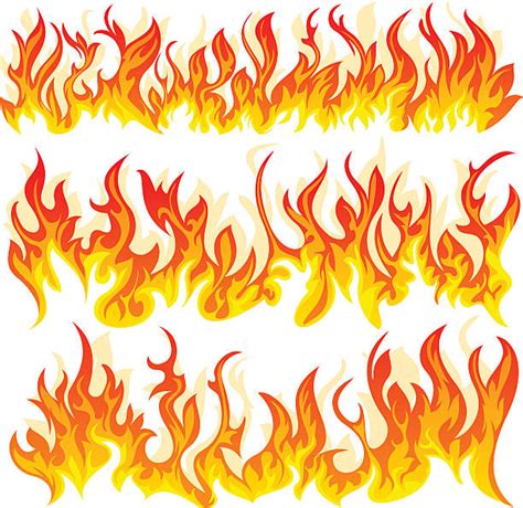 Best Row Of Flames Illustrations, Royalty-Free Vector Graphics & Clip ...