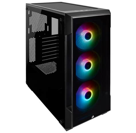 Corsair iCUE 220T RGB TG - Black - Gehäuse - Miditower - Schwarz