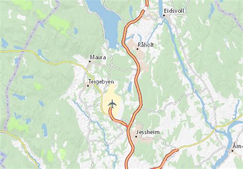 MICHELIN Flypass Oslo-Gardermoen map - ViaMichelin