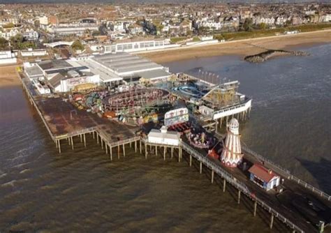 An Aerial View Of The Pier In Clacton-On-Sea Essex England in 2021 | Clacton-on-sea, Essex ...