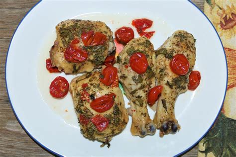 Cooked Chicken And Tomato On Plate Free Stock Photo - Public Domain ...