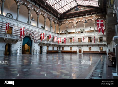 Copenhagen town hall Interior. City Hall. Historic City Hall Building ...