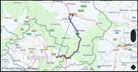 What is the distance from Gjilan Serbia to Nis Serbia? Google Maps ...