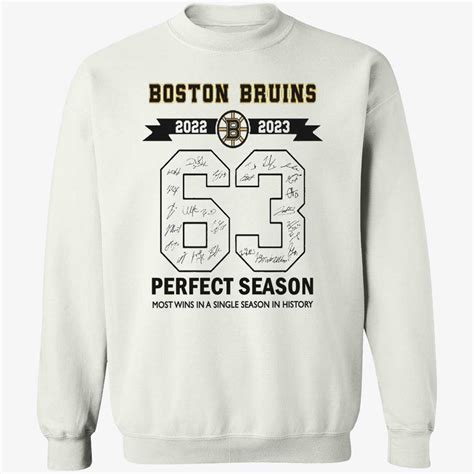 Boston Bruins 2022-2023 63 Perfect Season Shirt - Nouvette