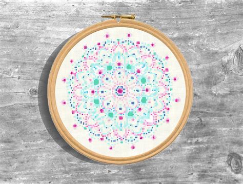 Mandala Cross Stitch Patterns Set. Mandala Cross Stitch Pdf. | Etsy