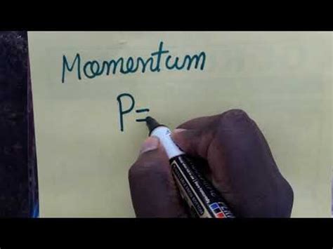 Momentum SI unit and dimensional formula - YouTube