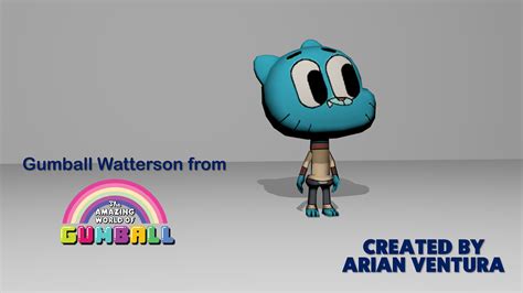 Gumball Watterson (TAWOG, 3D Model - V2) by ArianVP on DeviantArt