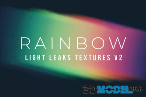 2D Graphics – Rainbow Light Leaks Vol. 02