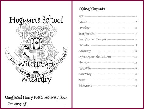 19+ Harry potter activity book printable trends | This is Edit