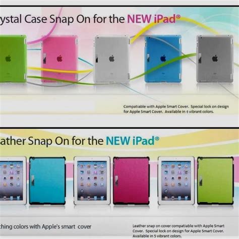 iPad back cover compatible with Apple's Smart Cover, had a lock-on feature and magnetic Luardi ...