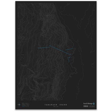 TAMARACK IDAHO - TOPO MAP – Kind Design