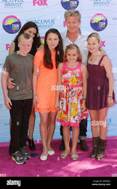 Gordon Ramsey and Family at the 2012 Teen Choice Awards at the Gibson ...