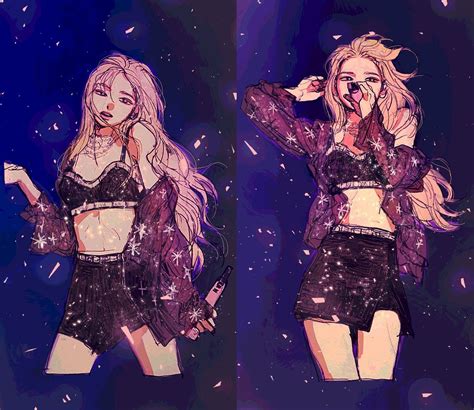 BLACKPINK Rosé Fan Art | Rosé fanart, Fan art, Blackpink rose