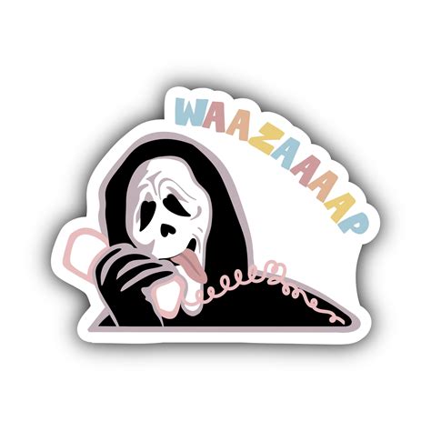 Scream Sticker Ghostface Sticker Waterproof Sticker Hydro - Etsy