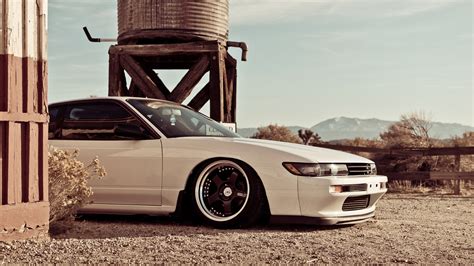 Download White Car Nissan Silvia S13 Car Vehicle Nissan Silvia HD Wallpaper