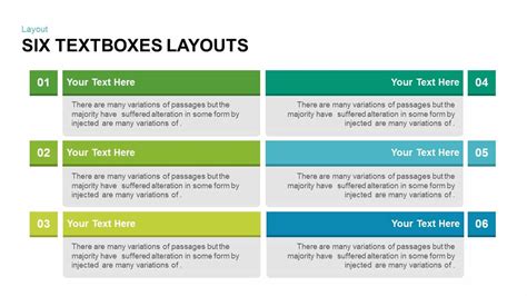 Text Boxes Layouts Template for PowerPoint & Keynote