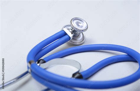 Stethoscope and red heart, isolated on white background Stock Photo ...