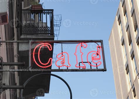 cafe neon sign 21682715 Stock Photo at Vecteezy