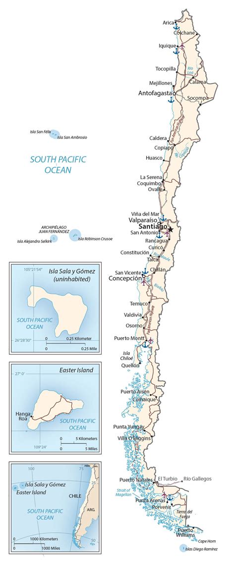 Map of Chile and Satellite Imagery - GIS Geography