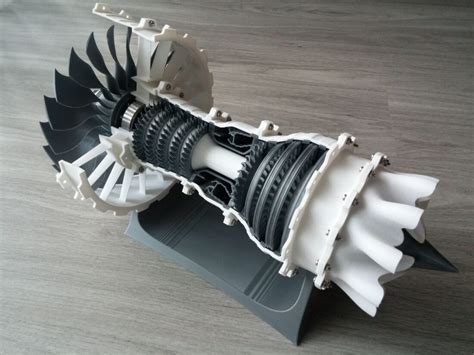 Model of the Week: 3D Printable High-Bypass Jet Engine [Mach 8 ...