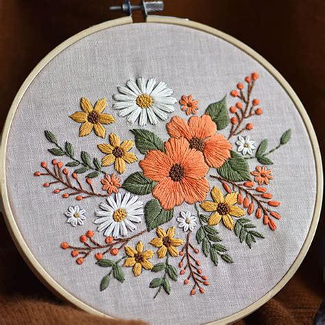 Easy Embroidery Kit Beginnermodern Hand Embroidery Full - Etsy ...