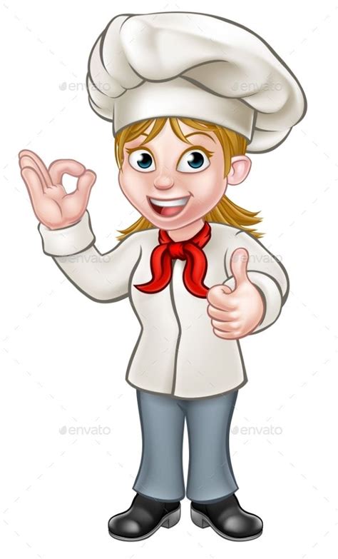 Female Chef Cartoon Character: Mastering Culinary Delights!