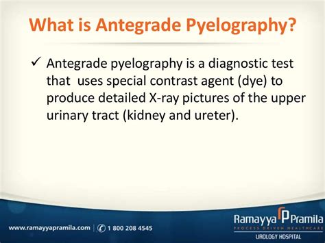 Antegrade and retrograde pyelography