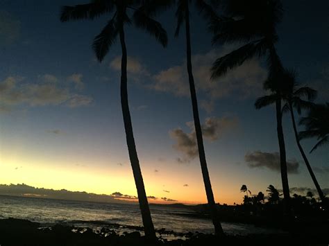 Sunset in Poipu beach, Kauai HI 11|2016 | Poipu beach, Sunset, Poipu