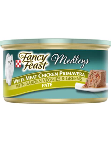 FANCY FEAST MEDLEYS CHICKEN PRIMAVERA PATE 3OZ CASE OF 24 - Pickering ...