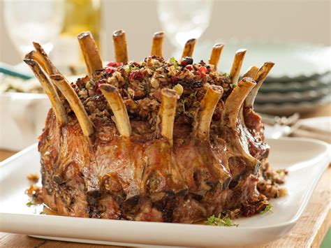 Recipe: Crown Roast of Pork with Wild Rice Stuffing | Recipe | Crown ...