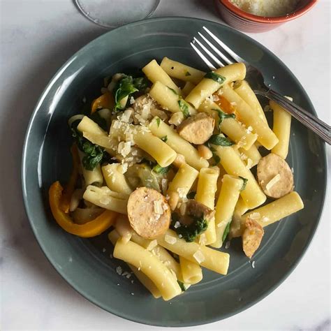 Healthy Andouille Sausage Pasta Recipe - Cooking Chat