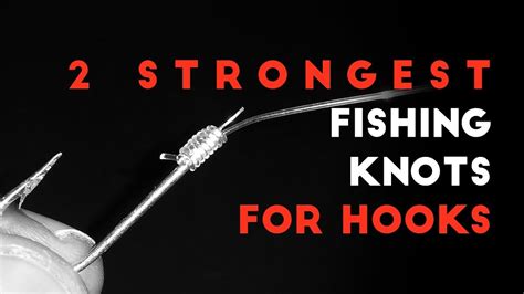 how to tie fishing hook knots l 2 strongest fishing hook knots - YouTube