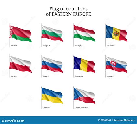 Flags Of Eastern Europe Countries