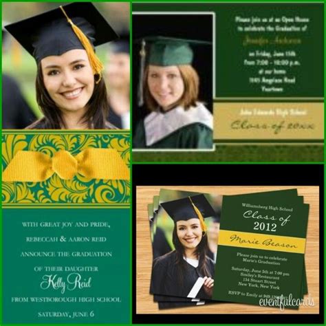 Invitation High School Classes, Green And Gold, Rsvp, Graduation, Pride ...