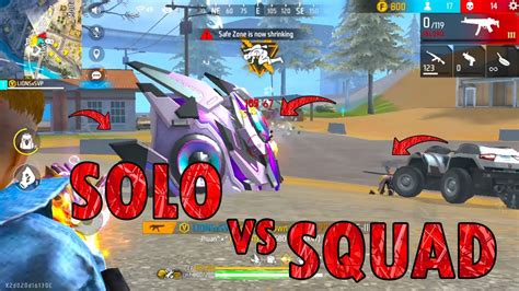 SOLO VS SQUAD Full Gameplay - YouTube