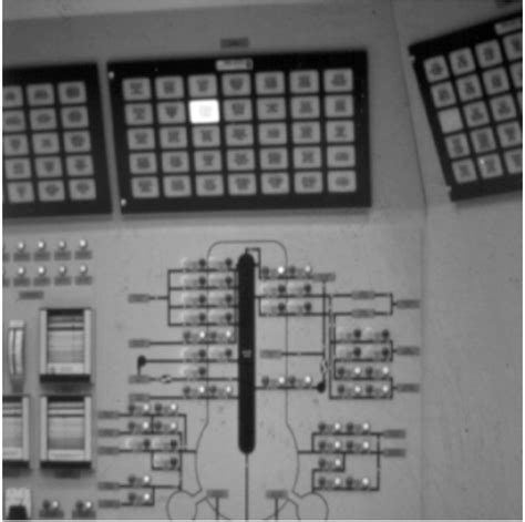 A typical annunciator panel; the lit annunciator signals the state ...