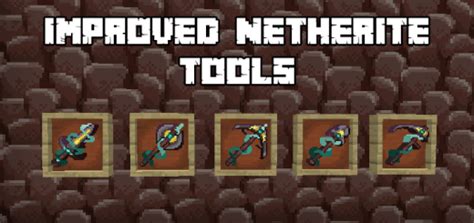 Improved Netherite Tools | Minecraft Texture Pack / Addon