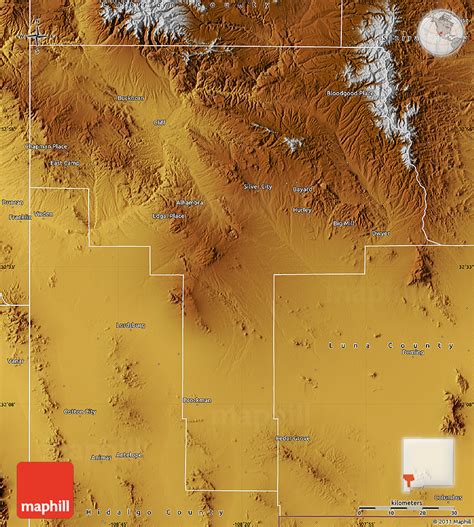 Physical Map of Grant County