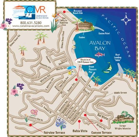 Map of Avalon | Your Vacation Rental on Catalina Island