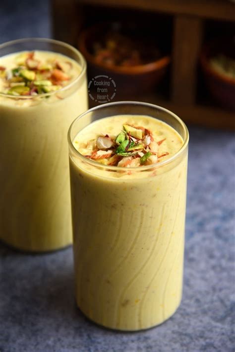 Dry Fruit Lassi | Kesar Badam Pista Lassi - Cooking From Heart