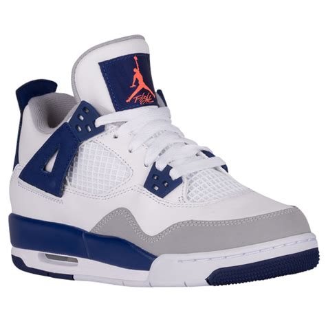 Jordan Retro 4 - Girls' Grade School - Basketball - Shoes - White/Hyper ...