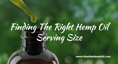 Hemp Oil Dosage - Some General Guidelines | Healthy Hemp Oil.com