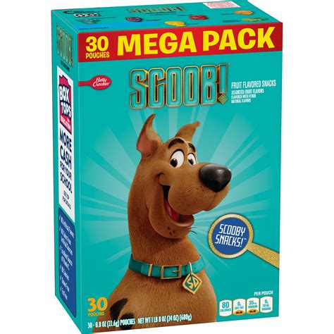 Scooby Doo Fruit Snacks, Mega Pack, 30 ct, 0.8 oz - Walmart.com ...