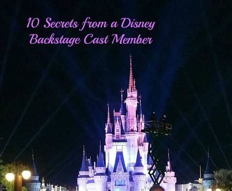 10 Secrets from a Disney Backstage Cast Member - Sunshine and ...