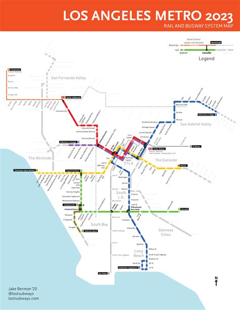 los angeles metro, 2023 [oc][diagram] : r/TransitDiagrams