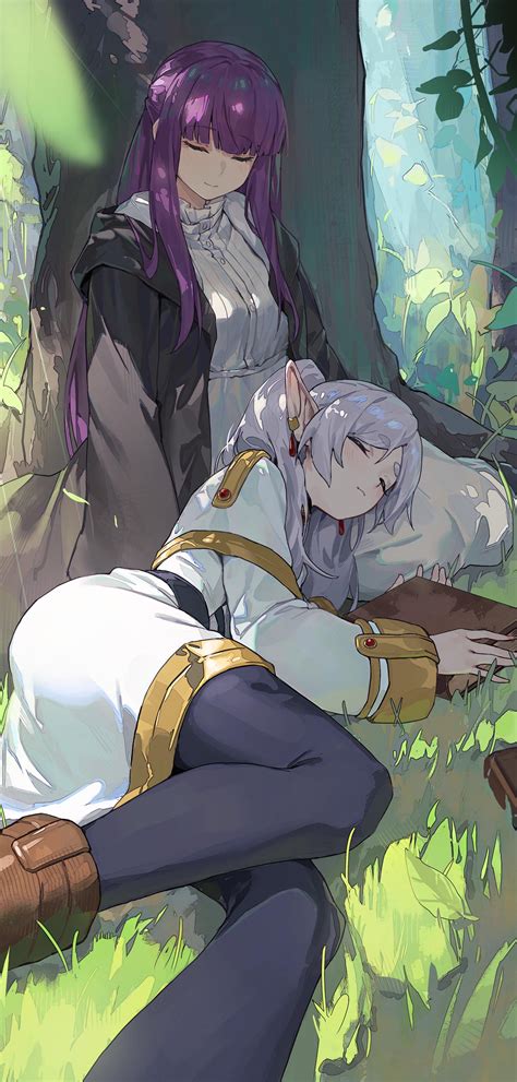 Fern and Frieren Napping Under A Tree [Sousou no Frieren] : r/SleepyMoe