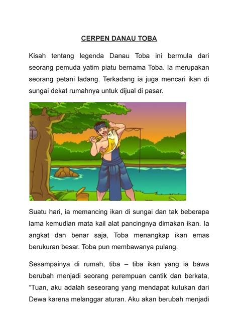 Cerita Rakyat Asal Usul Danau Toba – NBKomputer