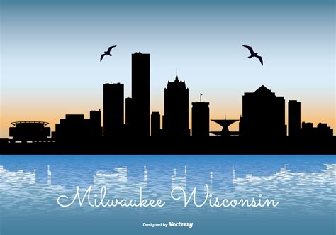 Milwaukee Skyline Illustration - Download Free Vector Art, Stock ...